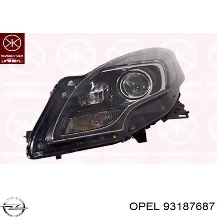 1216650 Opel Фара правая