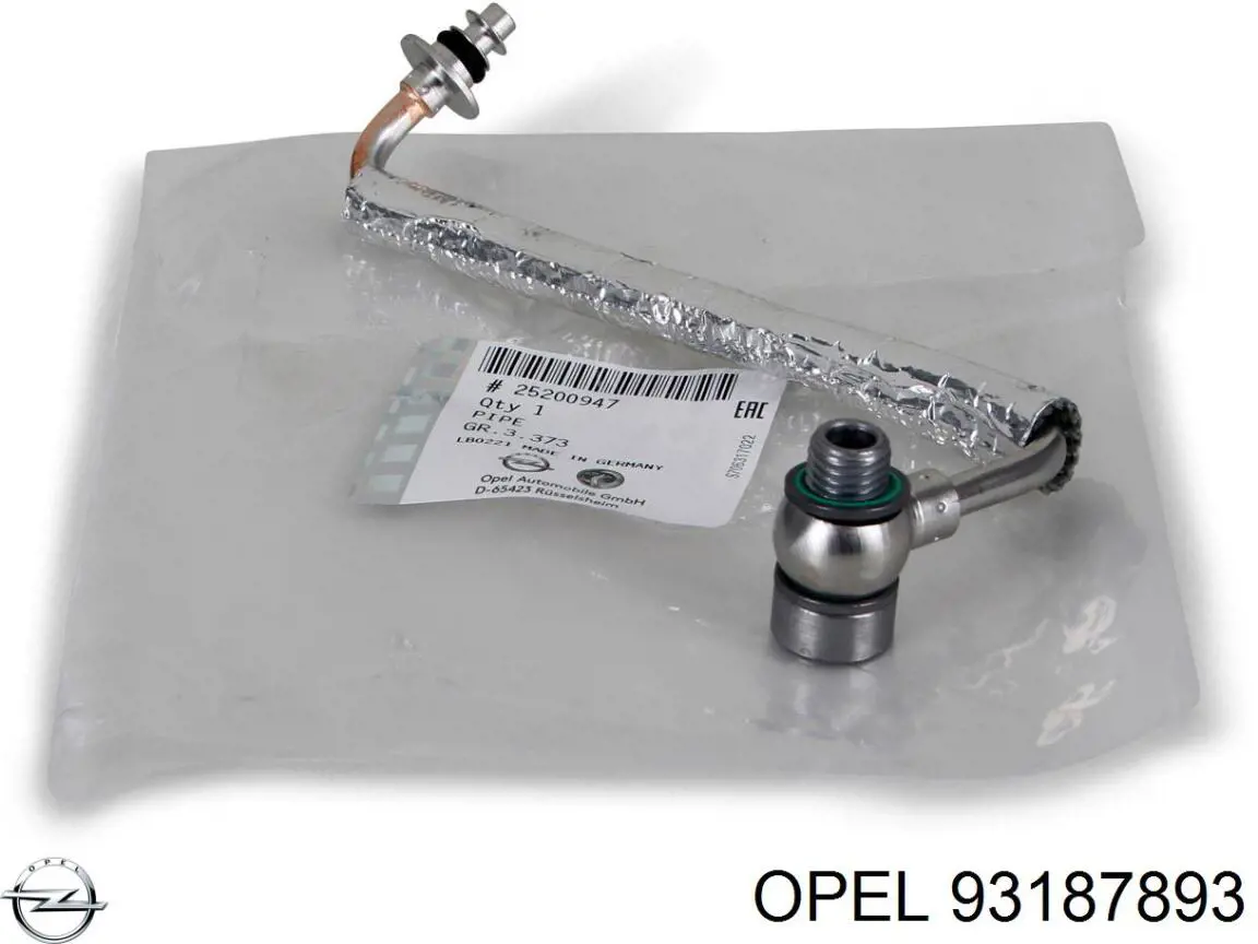 Купити 93187893 Opel Болт трубки турбіни подачі масла