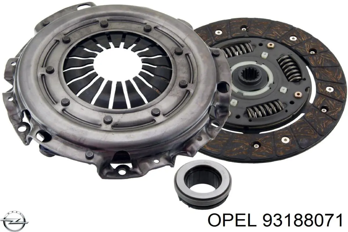 Купити 93188071 Opel Комплект зчеплення (диск, корзина, підшипник)