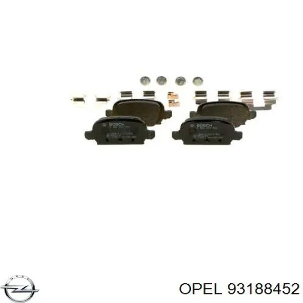 Купити 93188452 Opel Задні колодки