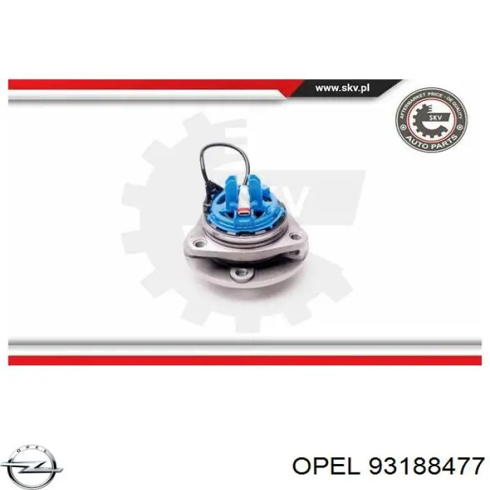 Маточина колеса передня Opel 93188477 ціна, від 78.97 USD