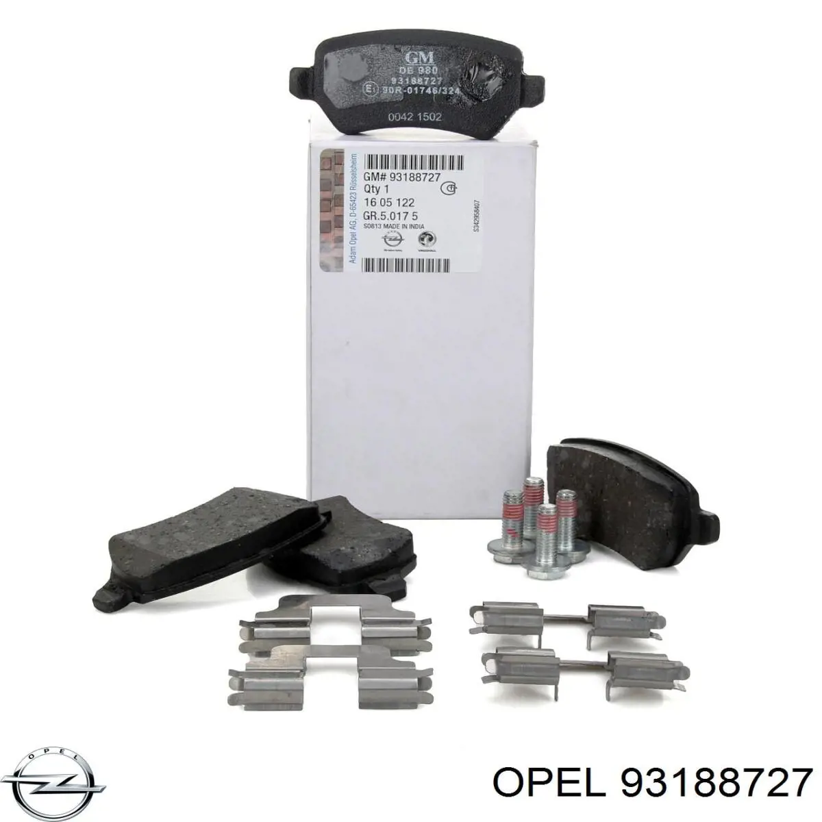 Задні гальмівні колодки Opel 93188727 ціна, від 15.46 USD