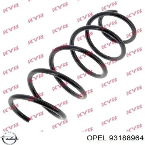 93188964 Opel Пружина амортизатора передняя