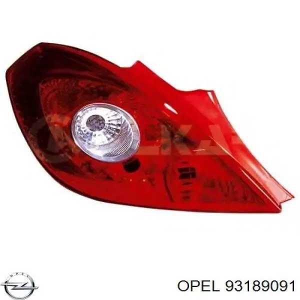 93189091 Opel ліхтар задній правий