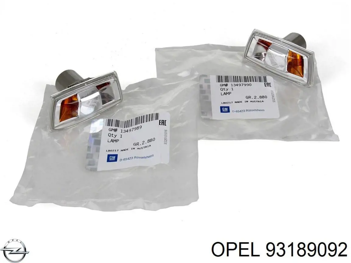 Купити 93189092 Opel Лівий стоп