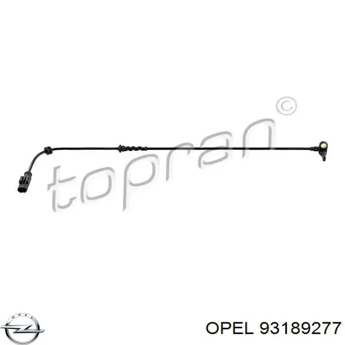 93189277 Opel датчик абс (abs задній)