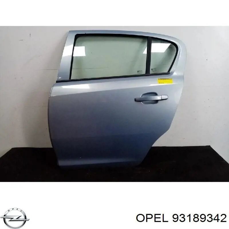 93189342 Opel Двері пасажирськи задні ліві