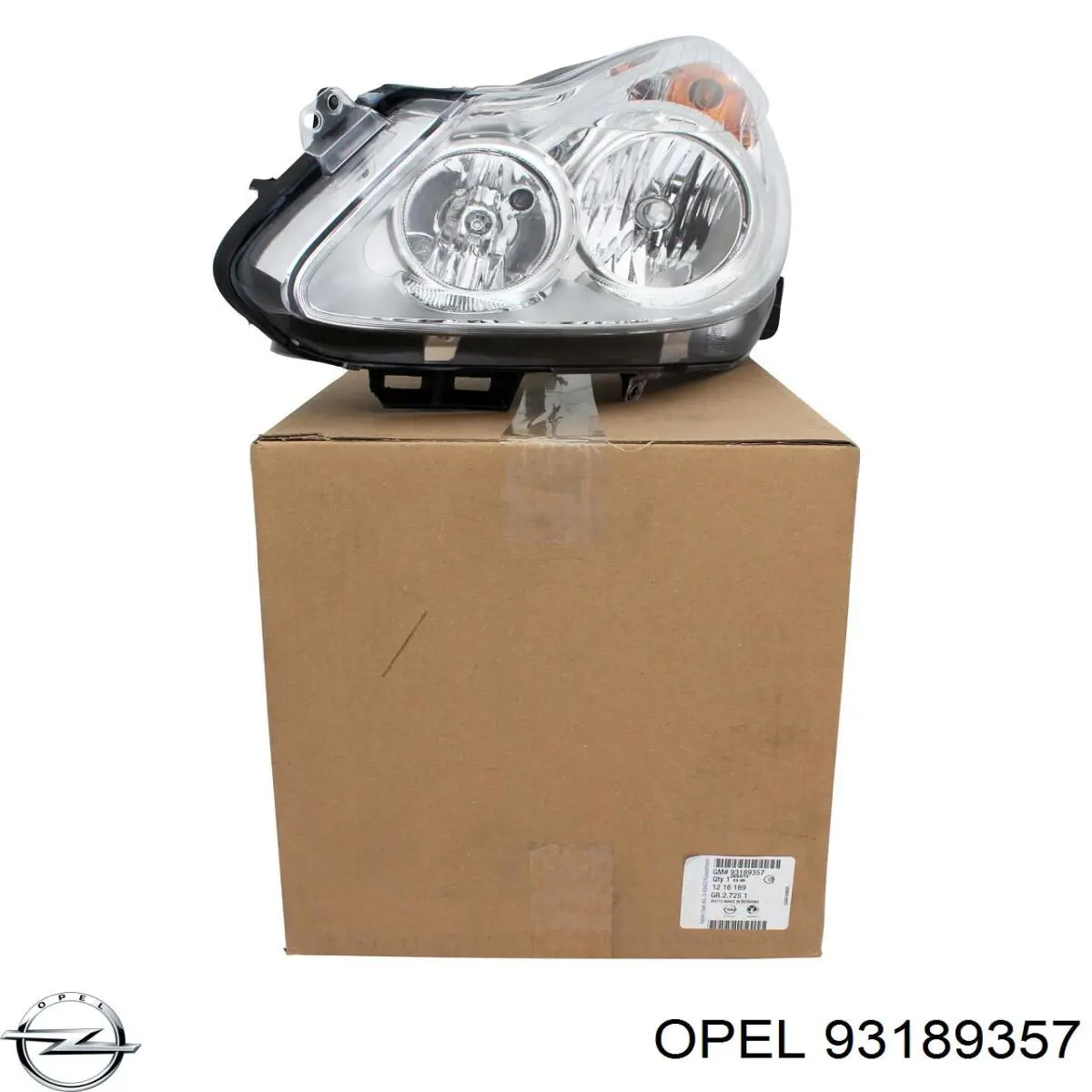 93189357 Opel Фара дальнього світла в зборі