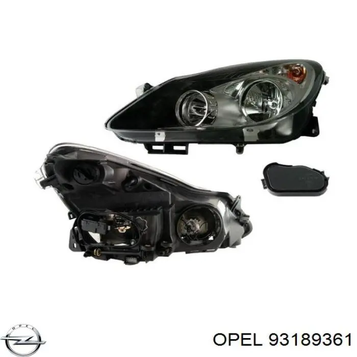 Фари Opel 93189361 ціна, від 133.40 USD