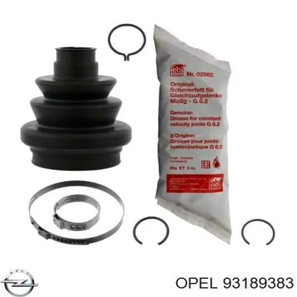 93189383 Opel Пильник ШРКШ внутрішній, передній півосі