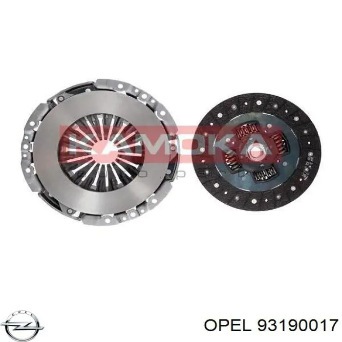 Комплект зчеплення (3 частини) Opel 93190017 ціна, від 128.18 USD