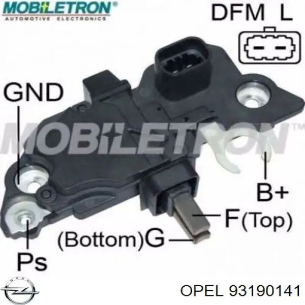 93190141 Opel Реле-регулятор (напруги)