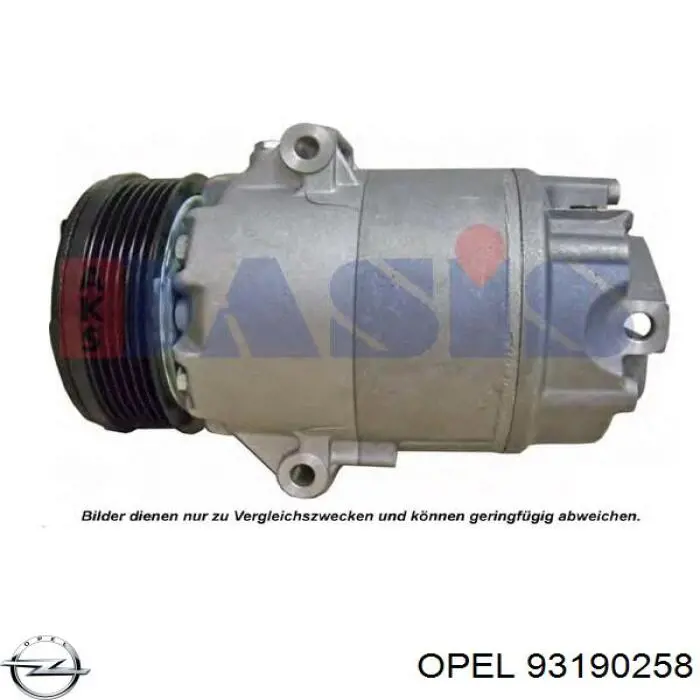 Купити 93190258 Opel Компресор кліматичної установки