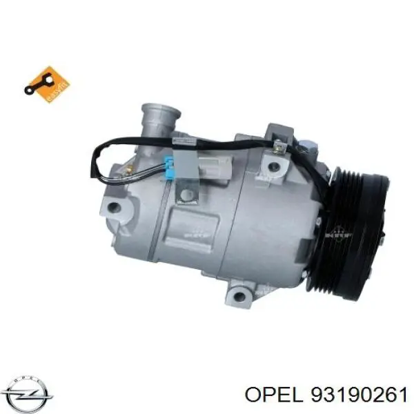 Компресор кондиціонера 93190261 Opel