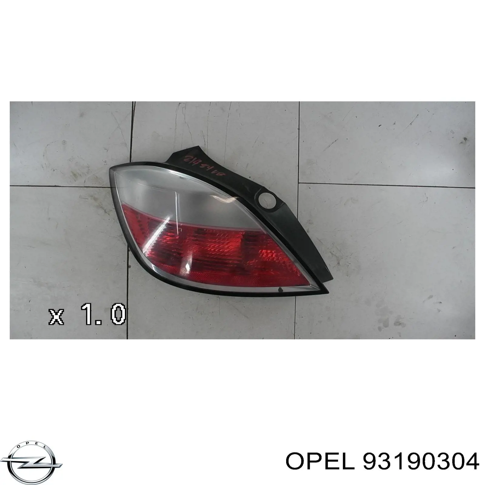 93190304 Opel ліхтар задній лівий