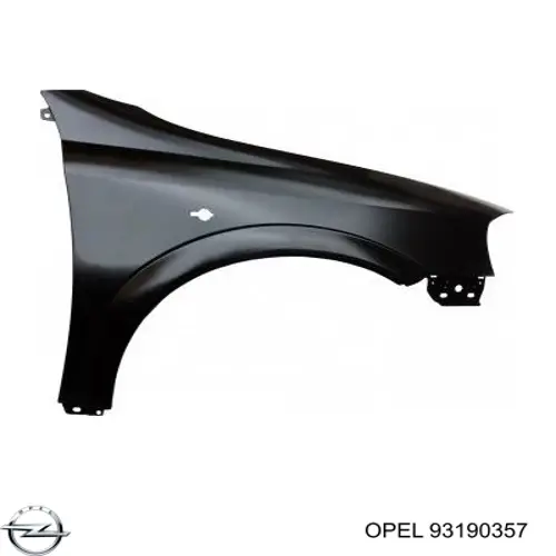 Ліве переднє крило Opel 93190357 ціна, від 42.66 USD