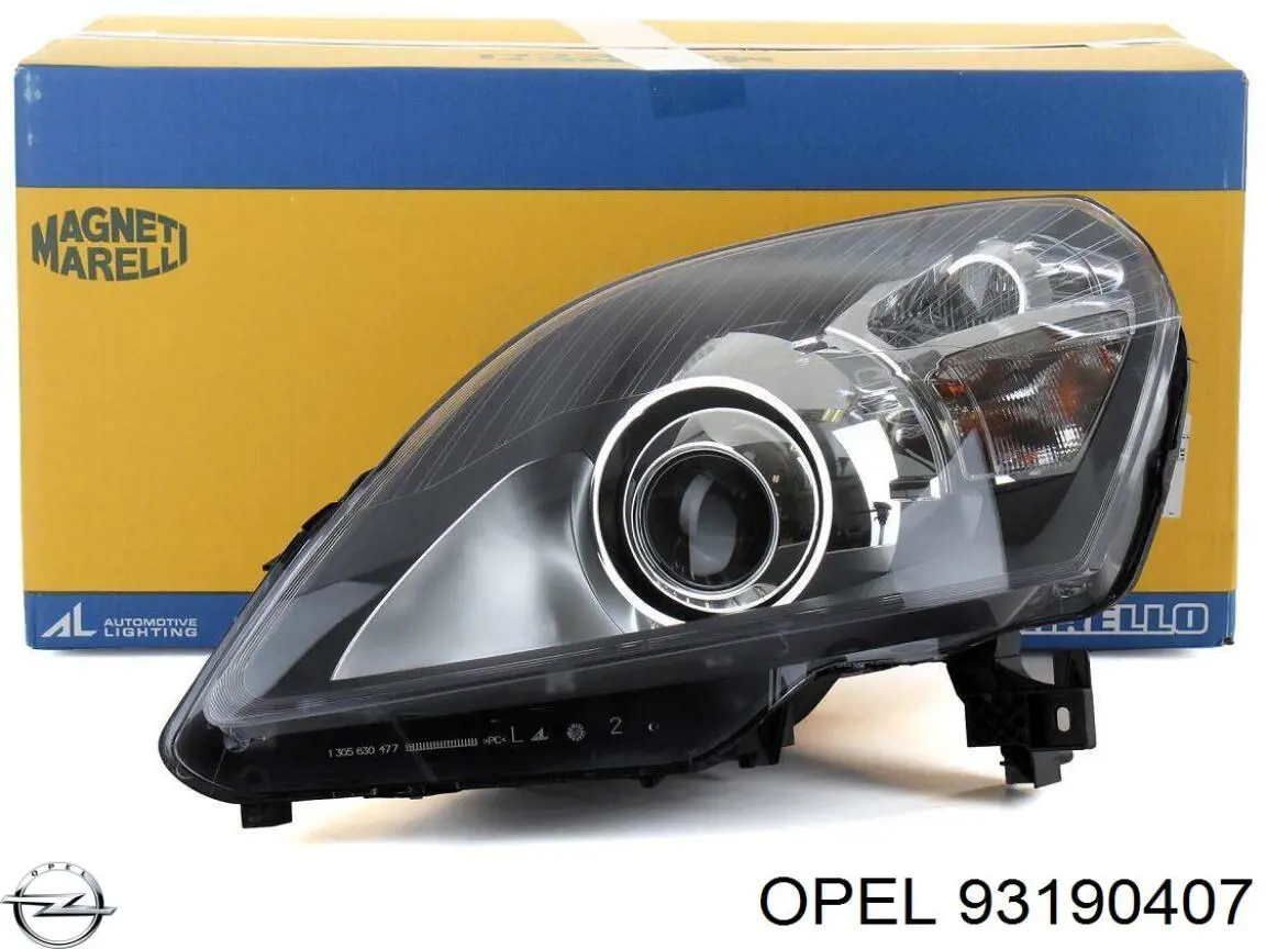 Фара правая Opel 93190407 ціна, від 361.06 USD