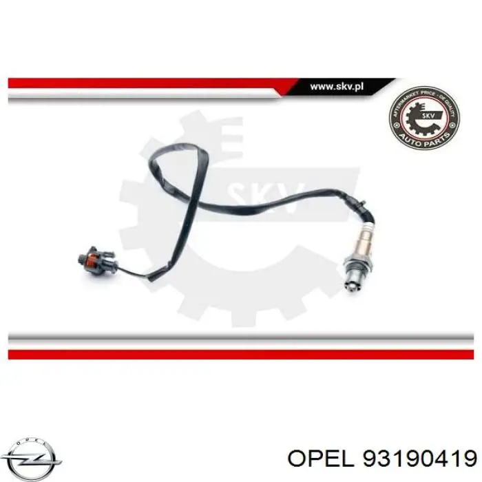 Лямбдазонд, датчик кисню до каталізатора 93190419 Opel