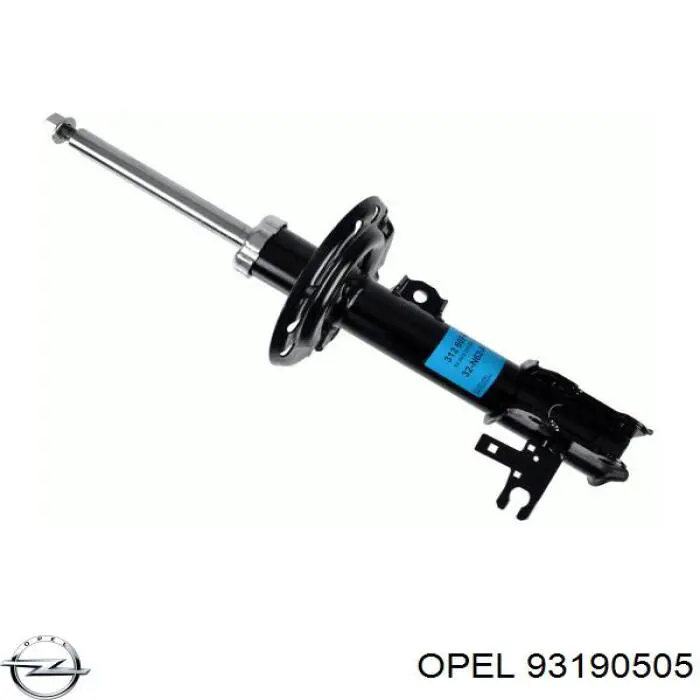 Купити 0344549 Opel Амортизатора передній лівий
