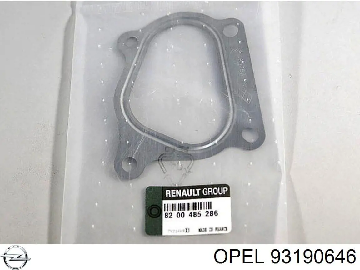 Патрубок турбіни вихлопних газів 93190646 Opel