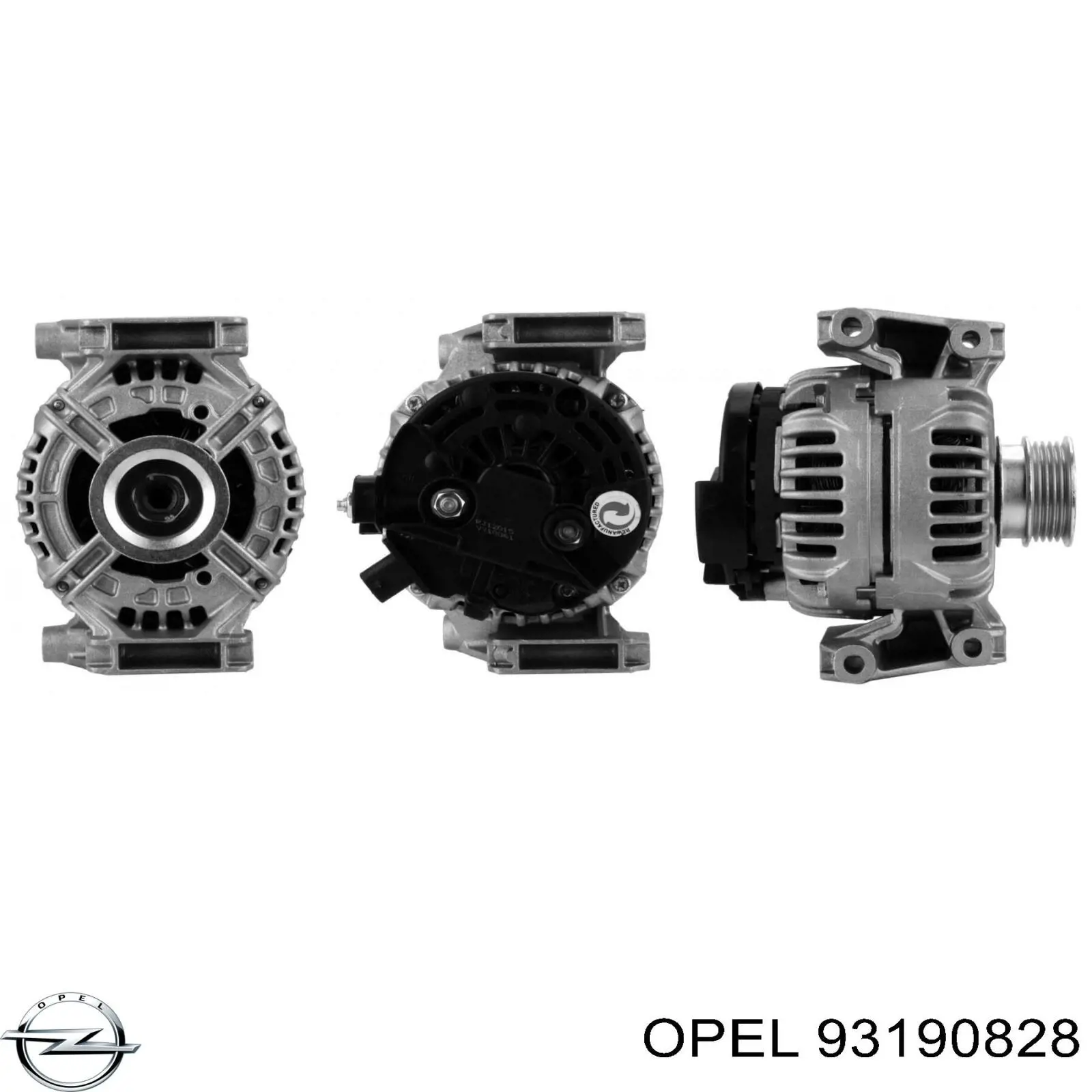 93190828 Opel Авто генератор