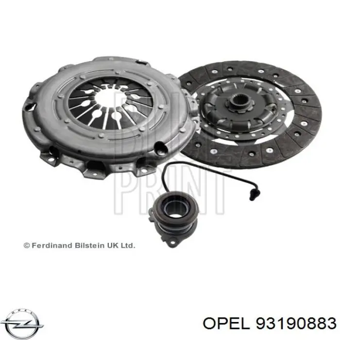 Комплект зчеплення (3 частини) Opel 93190883 ціна, від 235.77 USD