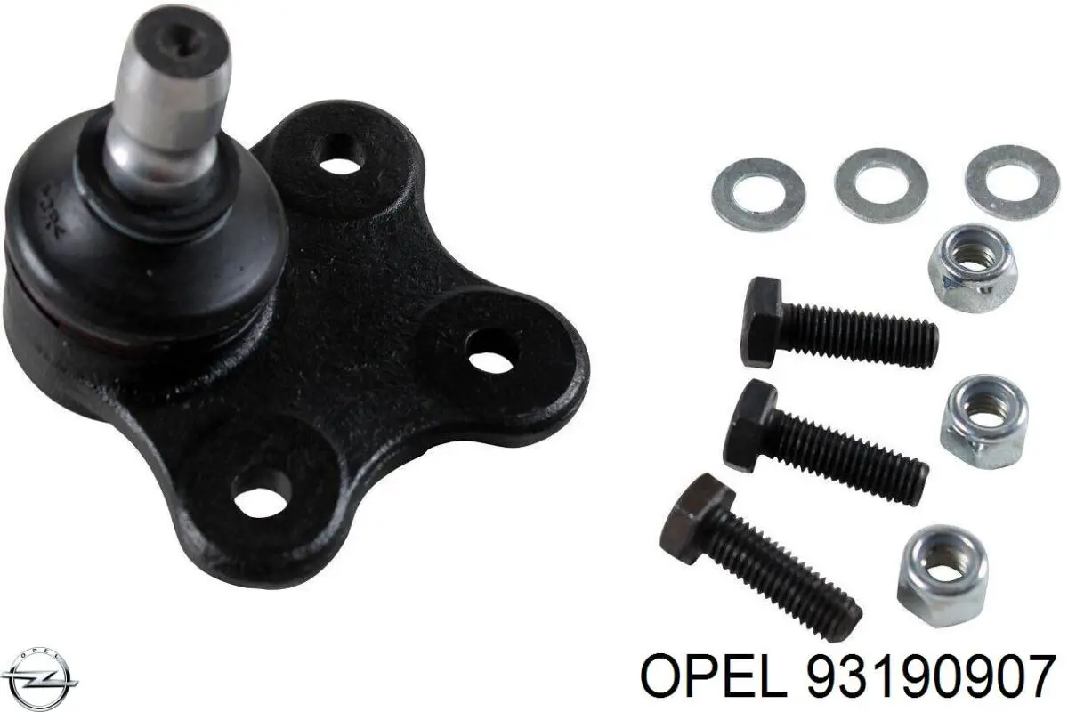 Кульова опора, нижня Opel 93190907 ціна, від 11.92 USD