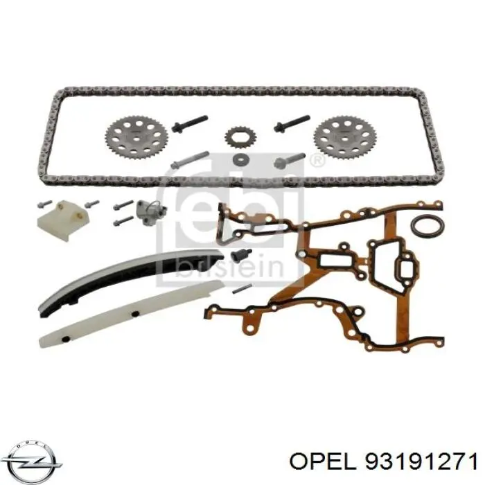 Ланцюг ГРМ, комплект Opel 93191271 ціна, від 93.13 USD