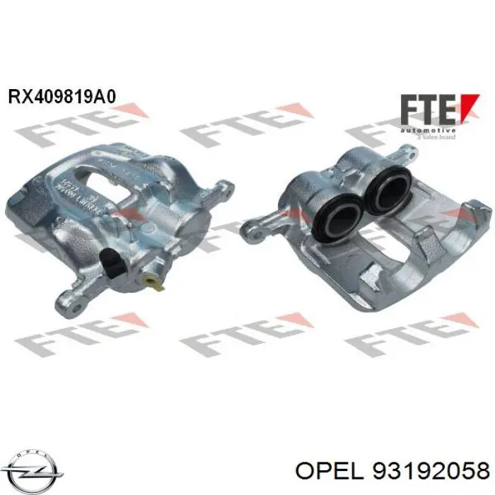 Супорт гальмівний передній лівий Opel 93192058 ціна, від 52.45 USD