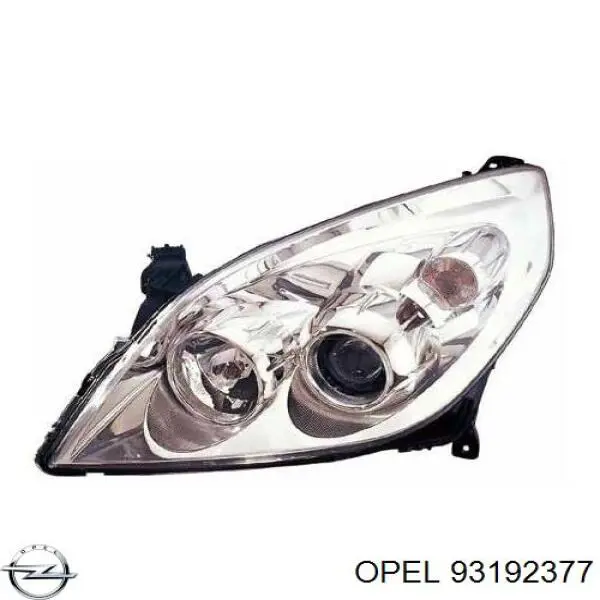 93192377 Opel Фара дальнього світла в зборі