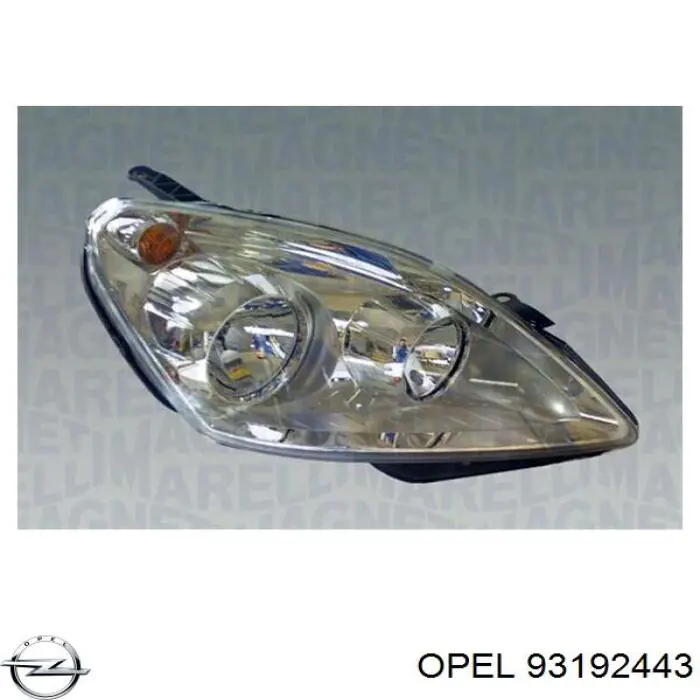 Фара ліва передня Opel 93192443 ціна, від 150.65 USD
