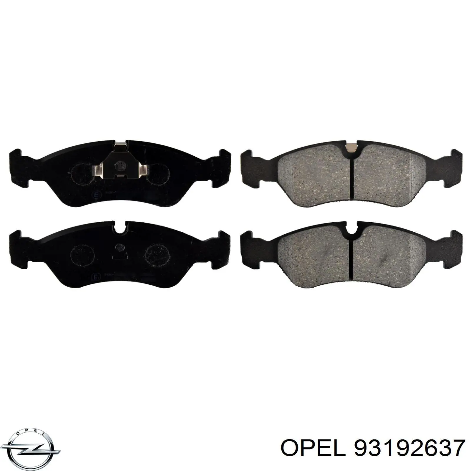 Гальмівні колодки Opel 93192637 ціна, від 13.63 USD