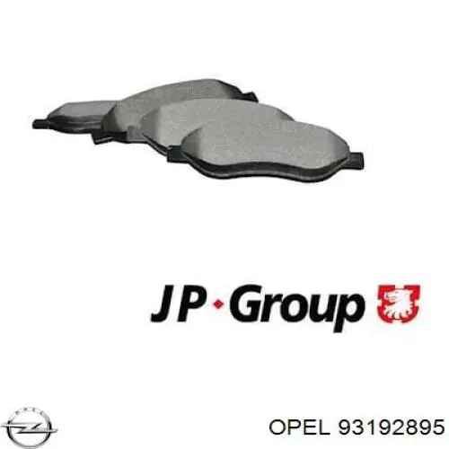 Купити 93192895 Opel Колодки гальмівні передні, дискові