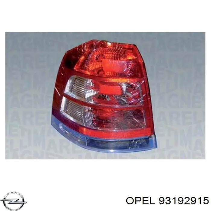 93192915 Opel ліхтар задній лівий