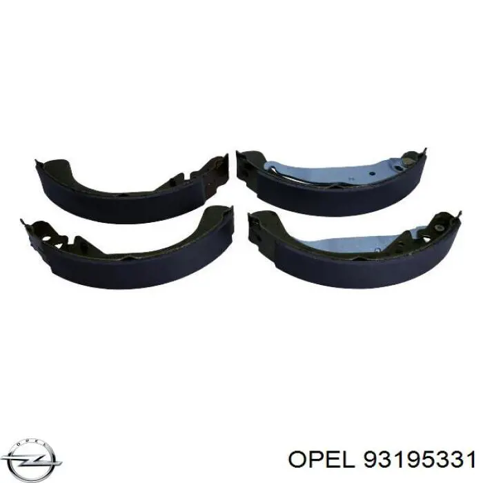 Колодки гальмові задні, барабанні Opel 93195331 ціна, від 26.98 USD