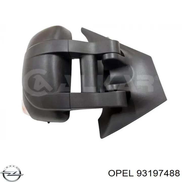 93197488 Opel Дзеркало заднього виду, ліве