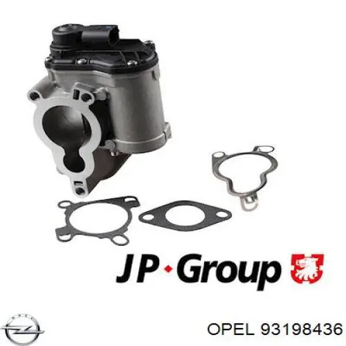 Клапан EGR, рециркуляції газів 93198436 Opel