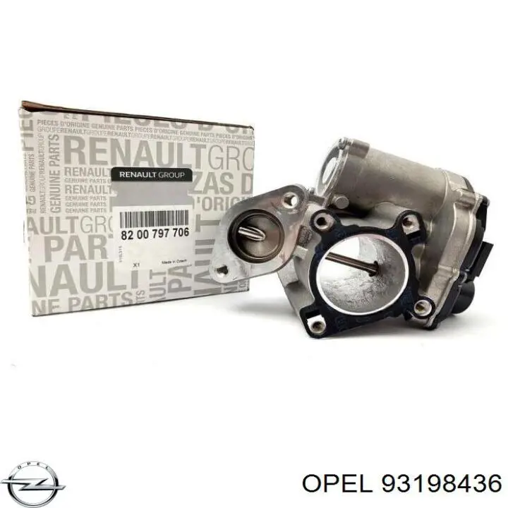 Клапан EGR Opel 93198436 ціна, від 21.96 USD