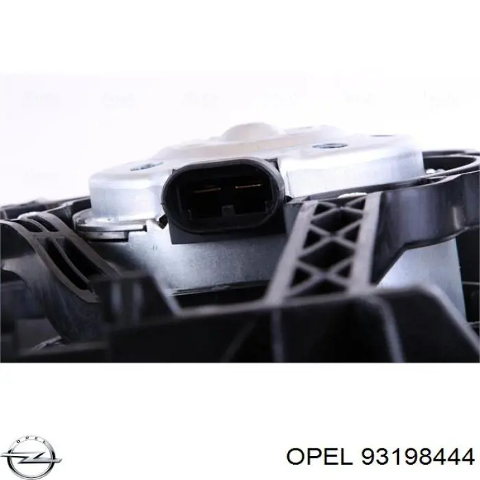 Купити 93198444 Opel Електровентилятор охолодження в зборі (двигун + крильчатка), лівий