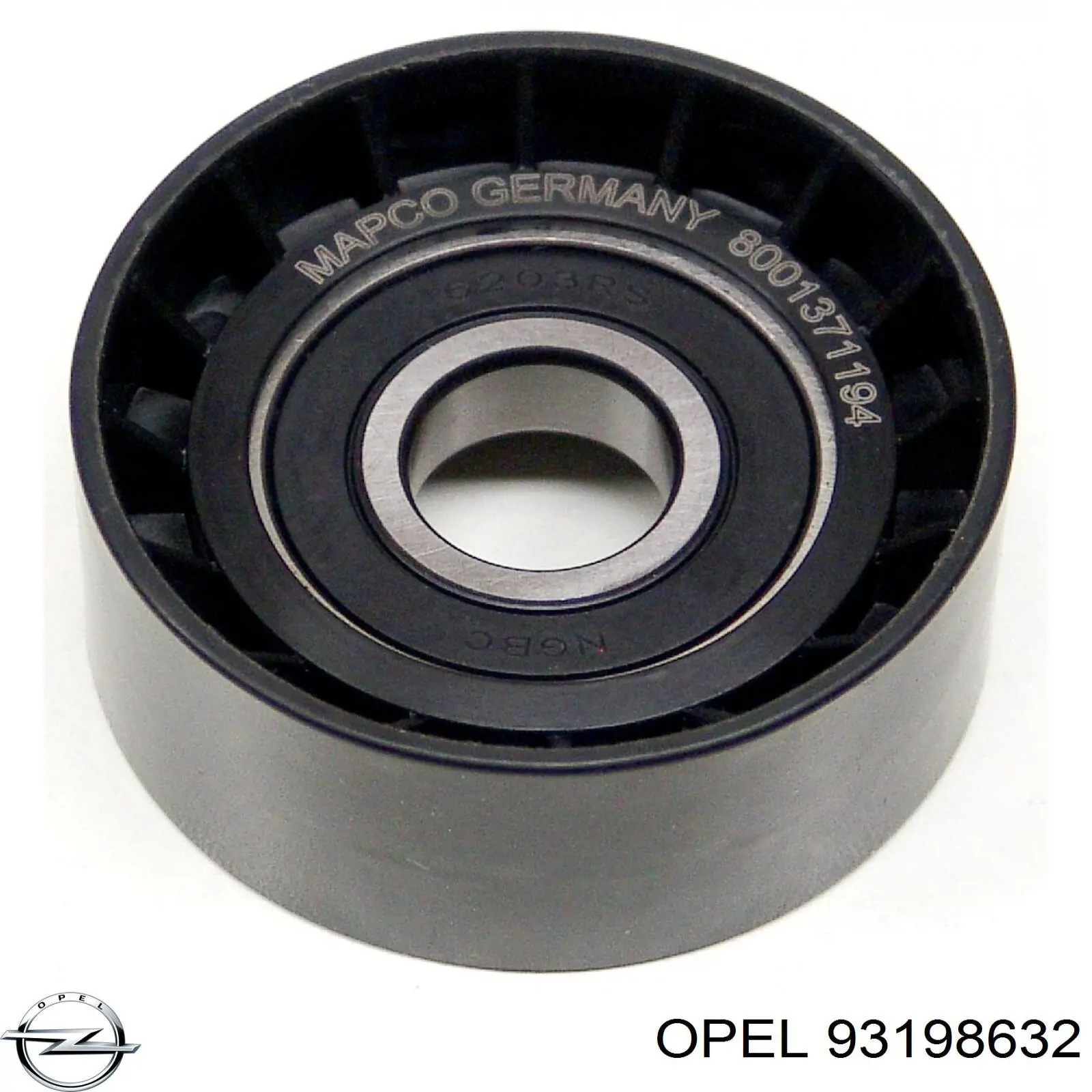 Купити 93198632 Opel Ролик приводного ременя, паразитний