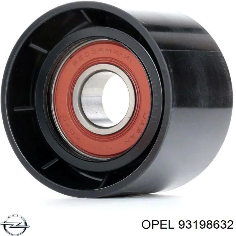 Ролик приводного ременя, паразитний Opel 93198632 ціна, від 7.77 USD