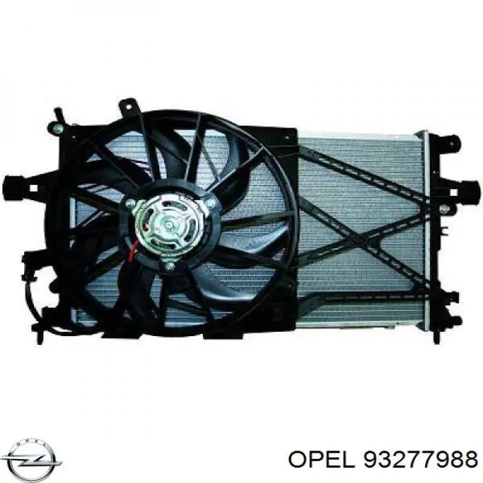 Купити 93277988 Opel Радіатор двигуна