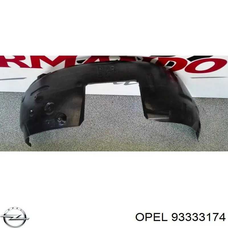 Подкрильнікі переднього крила, правий Opel 93333174 ціна, від 14.09 USD