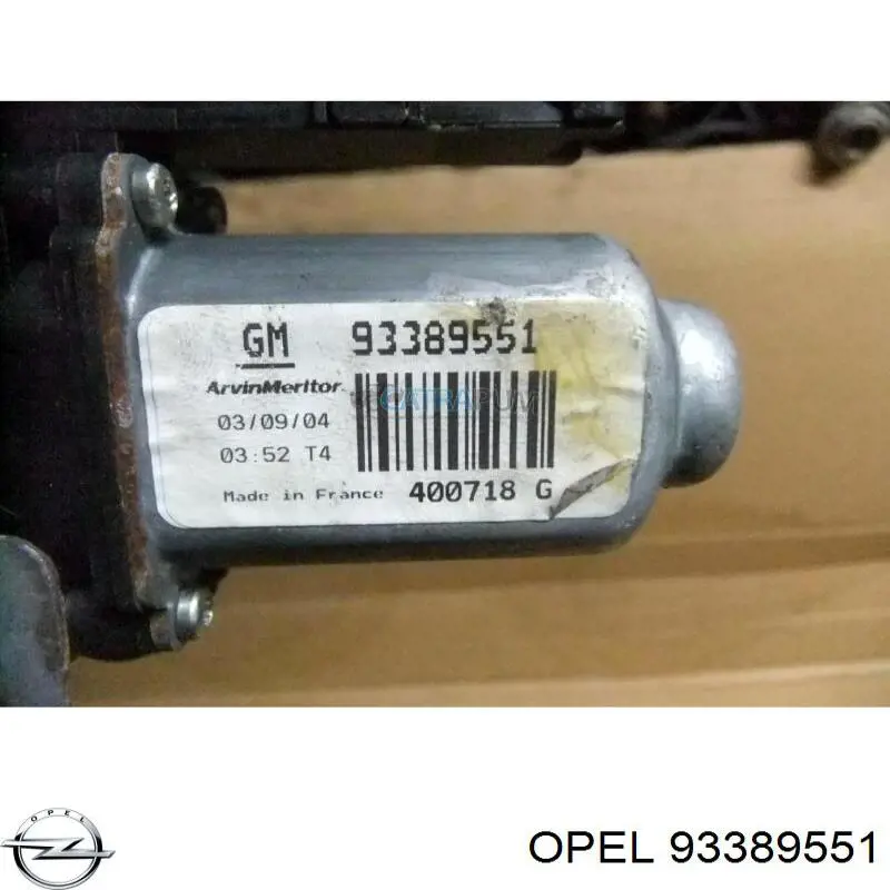 93389551 Opel Мотор склопідйомника водійських дверей