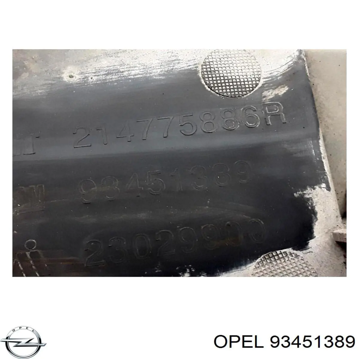 Купити 93451389 Opel Фартух, дефлектор переднього бампера