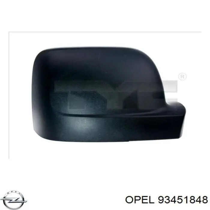 Накладка лівого бокового дзеркала Opel 93451848 ціна, від 12.83 USD