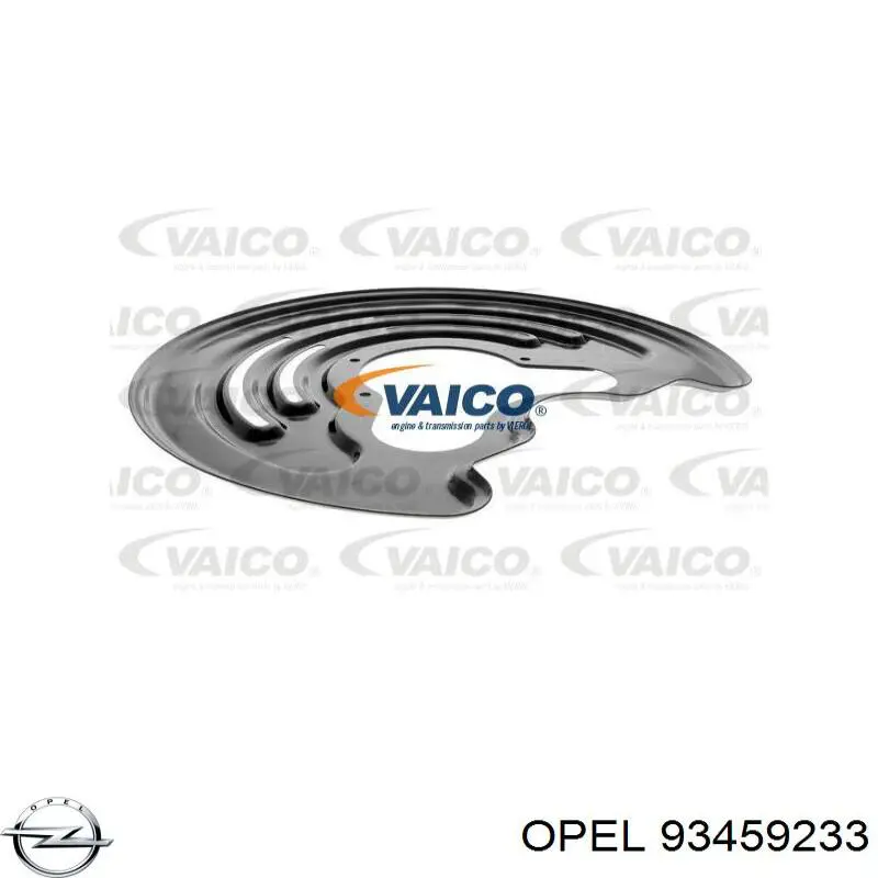 Захист гальмівного диска заднього, правий Opel 4414034