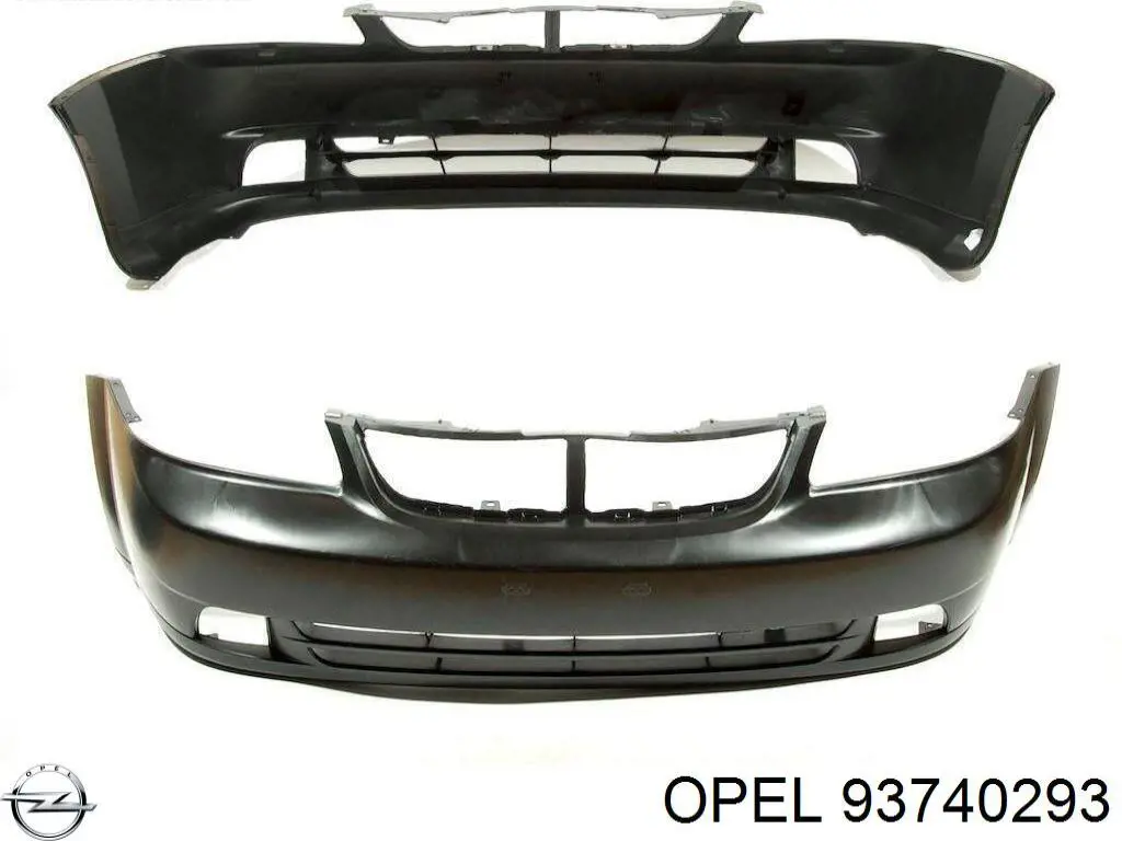 93740293 Opel бампер передній