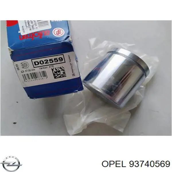 Поршень супорту гальмівного, заднього 93740569 Opel