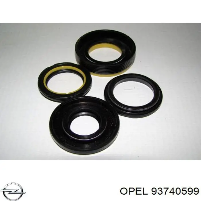 Купити 93740599 Opel Ремкомплект рульової рейки (механізму) г/у, (комплект ущільнень)